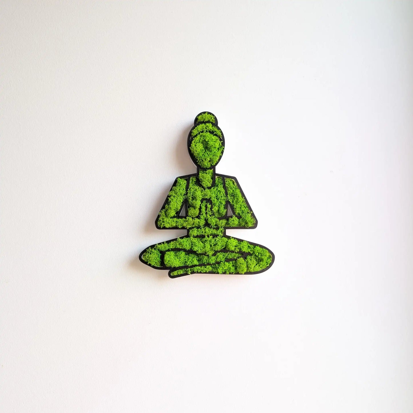 Zen Yoga Statur gefüllt mit Islandmoos perfekte Geschenk für Yogis