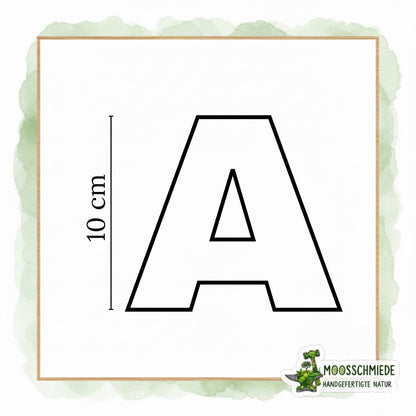"Buchstaben in den Größen 10"