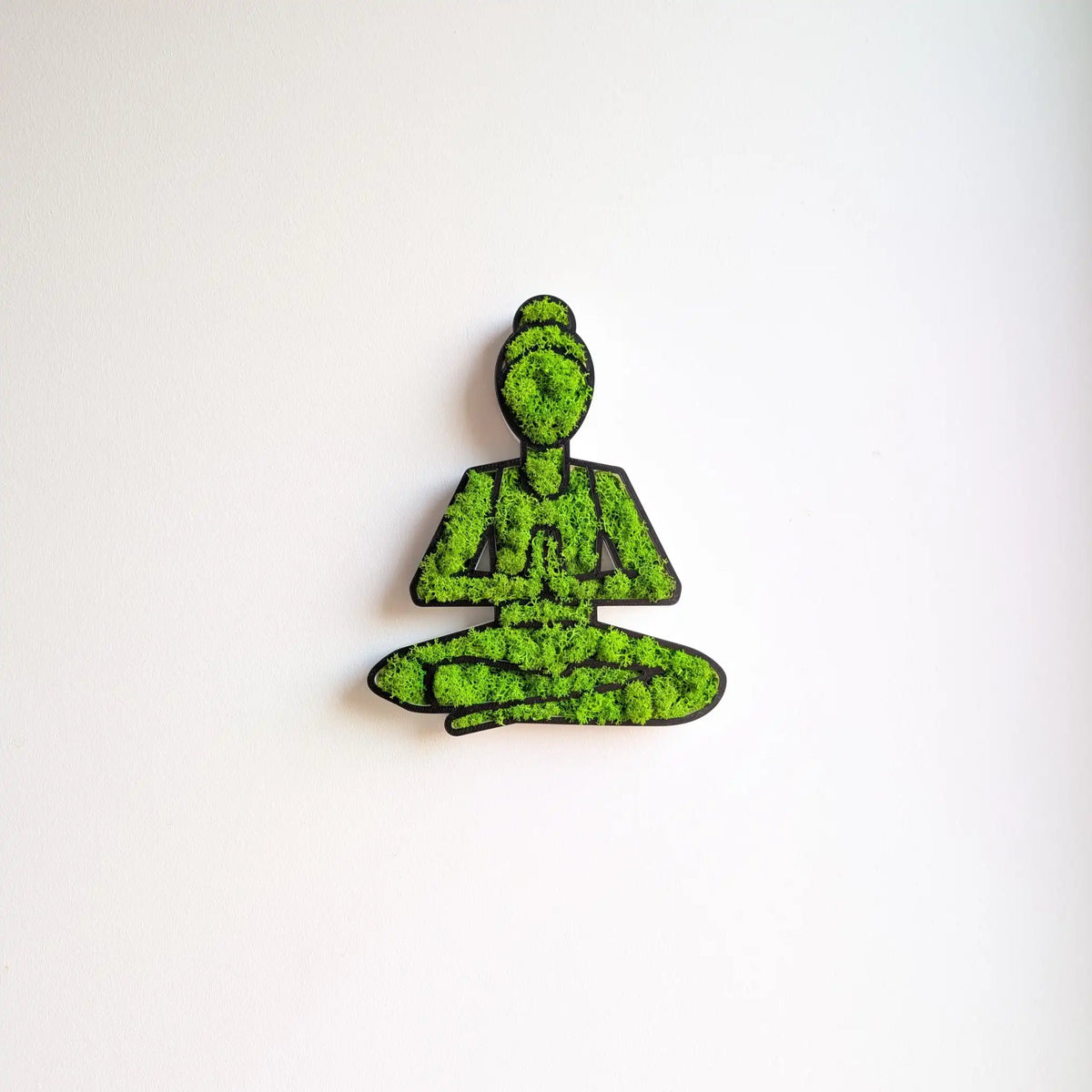 Zen Yoga Statur gefüllt mit Islandmoos perfekte Geschenk für Yogis